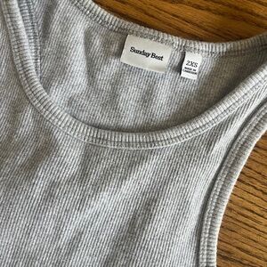 Sunday Best Honor tank top sold out thick cotton rib not see through 2xs xxs xs